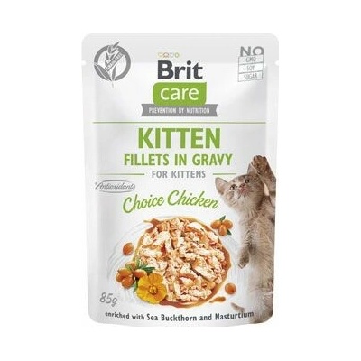 Brit Care Cat Fillets in Gravy Choice Chicken 3 x 85 g