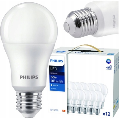Philips CorePro LEDbulb ND 8-60W A60 E27 830 12ks