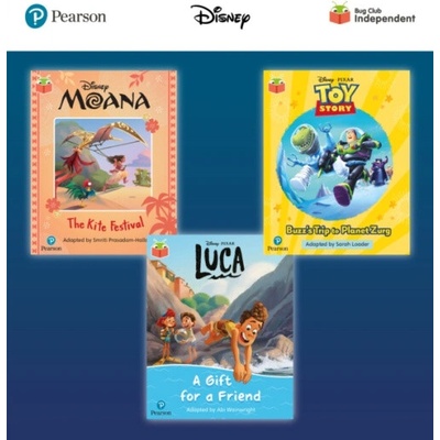 Pearson Bug Club Disney Year 1 Pack B, including decodable phonics readers for phase 5: Moana: The Kite Festival, Toy Story: Buzz's Trip to Planet Zur - Loader, Sarah