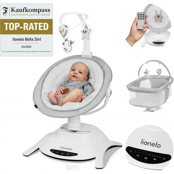 Lionelo dětská houpačka Bella Set šedá Concrete