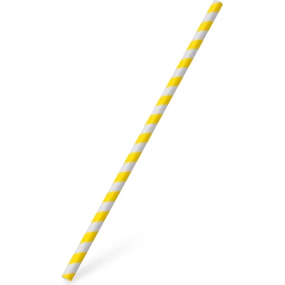 Wimex Slamka papierová Špirála žltá Jumbo 8mm x 25cm 100 ks