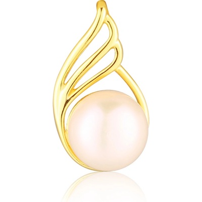 JVD Dámský stříbrný pozlacený přívěsek s perlou SVLP0818SD2GP00