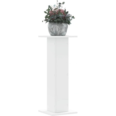 vidaXL Стойки за растения 2 бр бели 30x30x80 см инженерно дърво (3307864)