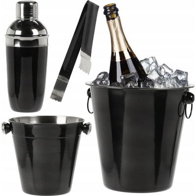 BARMANSKÁ SADA 4 ks: kyblík na led, SHAKER COOLER
