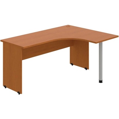 OFFICE PRO s.r.o. HOBIS kancelársky stôl pracovný tvarový, ergo ľavý - GE 60 L, čerešňa
