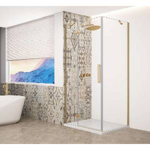SAPHO Trinity - Душ кабина 100x120 см, лява, прозрачно стъкло/златисто GT5612-10CL-G (GT5612-10CL-G)