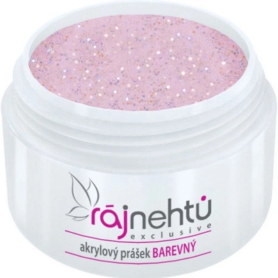 Ráj nehtů Akrylový prášek GLITTER Malve 5 g – Zboží Dáma