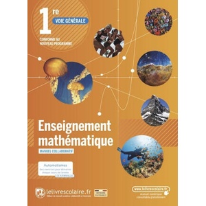 Enseignement Mathématiques 1ère, édition 2022 (ISBN: 9791040002352)