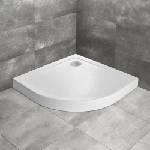 Radaway Doros A Compact Stone полукръгла душ корита 80x80 см бял акрил (SDRA8080-05-04S)