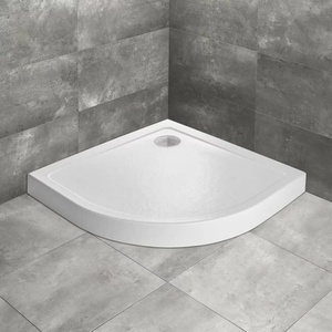 Radaway Doros A Compact Stone полукръгла душ корита 80x80 см бял акрил (SDRA8080-05-04S)