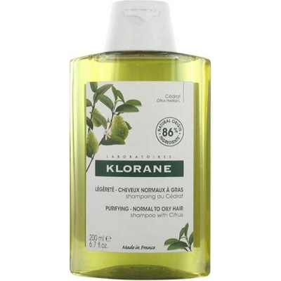 Klorane Citrus пречистващ шампоан за нормална към мазна коса 200 мл