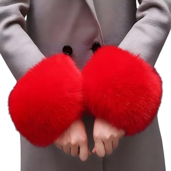 HARAHU Кожени маншети - Червена kp37723 (37723)