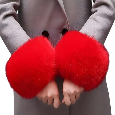 HARAHU Кожени маншети - Червена kp37723 (37723)