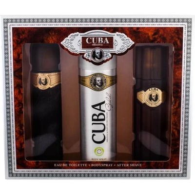 Cuba Gold подаръчен комплект: EDT 100 ml + афтършейв 100 ml + дезодорант 200 ml за мъже