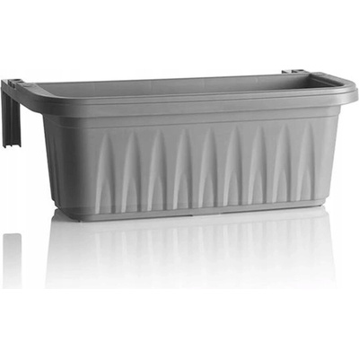 Bama Kvetináč plast sivý 50 x 18,5 x 20 cm