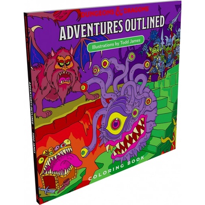 Wizards of the Coast D&D Adventures: Outlined Coloring Book