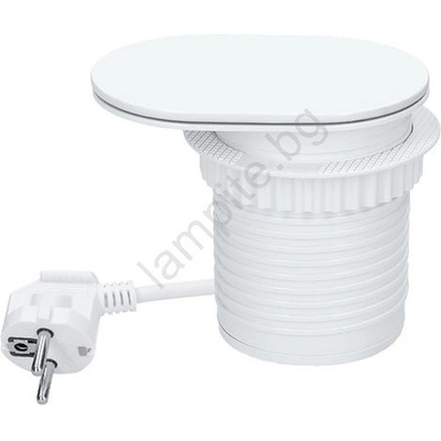 Solight PP124CW-PD20 - Вградена розетка 20 W, 1 гнездо + USB A + C, бяла (SL1659)