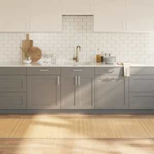 vidaXL Килим, правоъгълен, светъл натурален, 80x400 см, бамбук (376921)