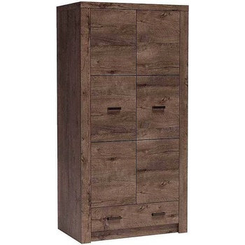 Jarstol Двукрилен гардероб с чекмедже indianapolis i-1 тъмна пепел