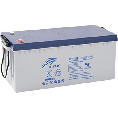 Ritar Оловна гелова батерия RITAR (DG12-200), 12V, 200Ah, 522 /240 (RITAR-DG12-200)