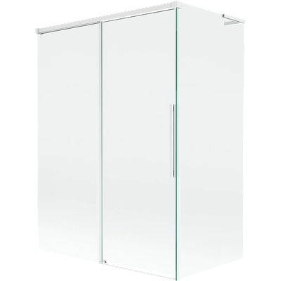 Mexen Rox L душ преграда за баня, плъзгаща се, 2-крилна 120 + 70 x 150 см, прозрачна, бяла - 8C9L-120-070-20-00 (8C9L-120-070-20-00)