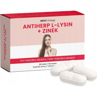 MOVit AntiHerp L-Lysin + Zinok 30 tabliet
