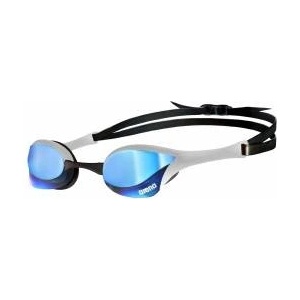 arena Cobra Ultra Swipe Mirror Unisex Race Swimming Goggles for Adults, Diving Goggles with Curved Mirror Lenses, Anti-Fog, UV Protection, 5 Interchangeable Nose Bridges - 002507-600-NS