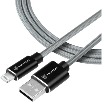 Púzdro Kábel Tactical Fast Rope Aramid USB/Lightning 1m, Sivé