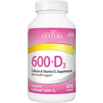 21st Century Calcium 600 mg + D3 [400 Таблетки]