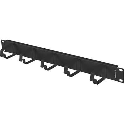 LANBERG 19" KÁBLOVÝ MANAGEMENT 5 KRÚŽKOV TYP B 1U ČIERNY AK-1701-B
