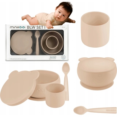 Minikoioi Dining Set miska 450 ml + hrnek 180 ml + lžička