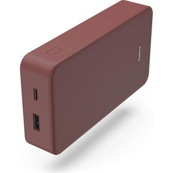 Hama Външна батерия "Colour 20", 20000 mAh, 2 изхода: USB-C, USB-A, червена (HAMA-201717)