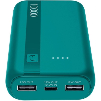 Cellularline Външна батерия ESSENCE ENTRY, 10000 mAh, зелена 15035