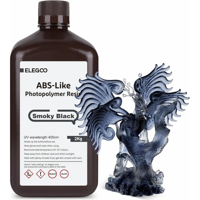 ELEGOO ABS-like živica 2KG čierna 50.103.0177