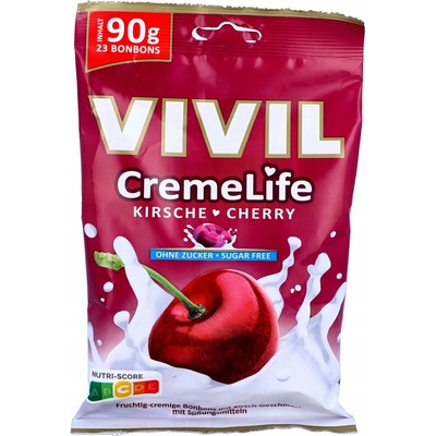 Vivil CremeLife Cherry smotana bez cukru 90 g
