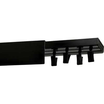 Rolmeister Stropní kolejnička s krytem 5 cm Černá Stropní dvojitá 300 cm