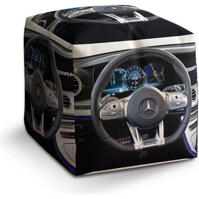 Sablio Taburet Kocka AMG interiér - 60x60x60 cm