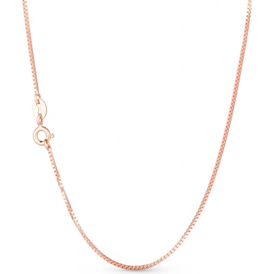 Olivie Růžový box stříbrný řetízek 4620