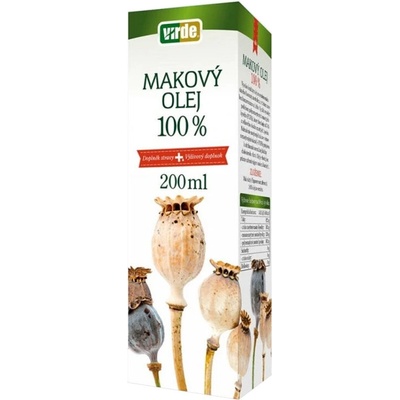 VIRDE Makový olej/ Студено пресовано масло от маково семе + витамин Е x 200 ml | Virde (RE_352662 (DSV280) VIRDE)
