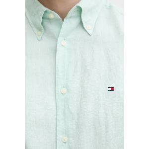 Tommy Hilfiger риза мъжки с добавен лен (MW0MW42453)