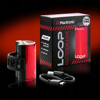 MacTronic Zadní světlo Mactronic Loop, 25 lm, COB, USB-C