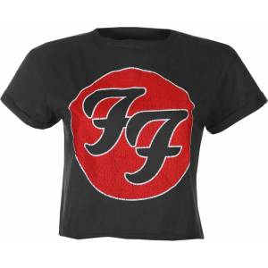 AMPLIFIED дамска тениска (crop top) FOO FIGHTERS - FF LOGO - CC - AMPLIFIED - ZAV430FV2_CC