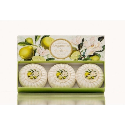Saponificio Artigianale Fiorentino prírodné rastlinné tuhé mydlo bergamot a gardénia 3 x 100 g