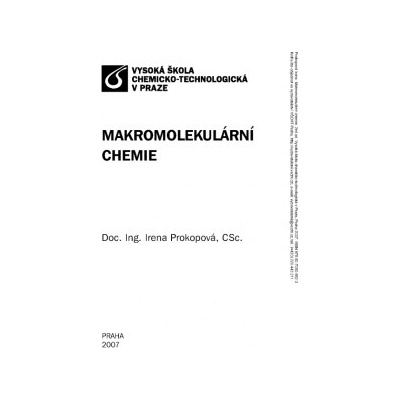 Makromolekulární chemie - Prokopová Irena