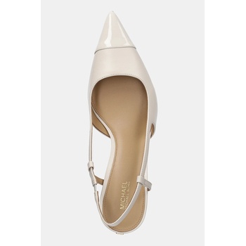 MICHAEL Michael Kors Кожени обувки с тънък ток MICHAEL Michael Kors Alora Toe Cap Mid Sling (40R6AOMS1L.289)