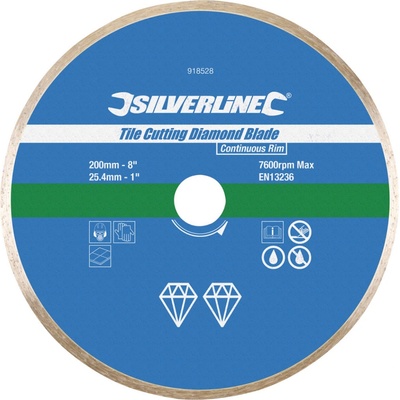 Silverline Kotouč diamantový řezný 200 × 25,4 × 2,4 mm 918528