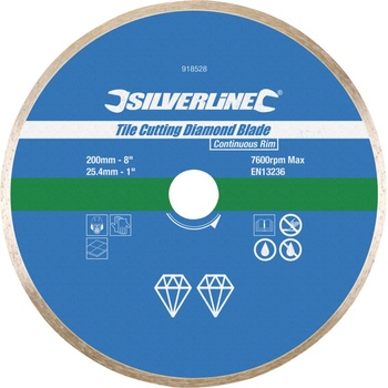 Silverline Kotouč diamantový řezný 200 × 25,4 × 2,4 mm 918528