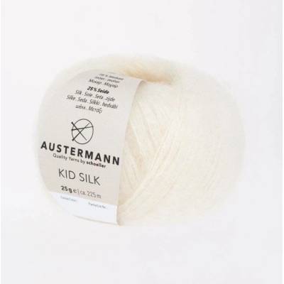Pletací příze Austermann Kid Silk Barva: 10 NATUR