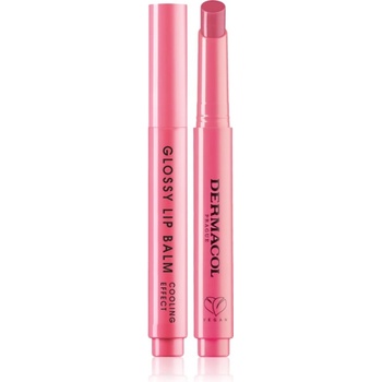Dermacol Beauty Stick Glossy Lip Balm гланц-грижа за устни с охлаждащ ефект аромати 04 Lychee 2.2 гр