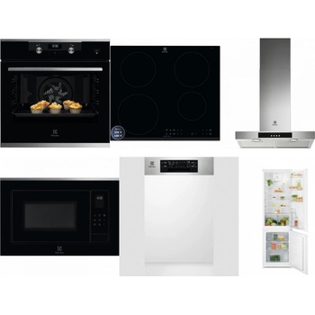 Set Electrolux KODEH70X + LIR60433B + LFT426X + LMS4253TMX + EEM43300IX + LND5FE18S